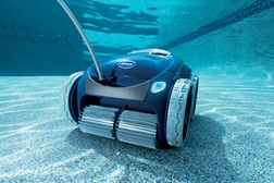 Robotic Pool Cleaner with Energy Efficient Power Source