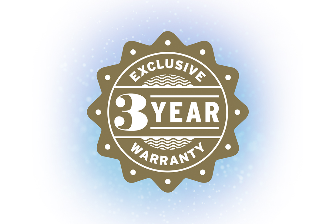 Three-Year Exclusive Warranty Badge